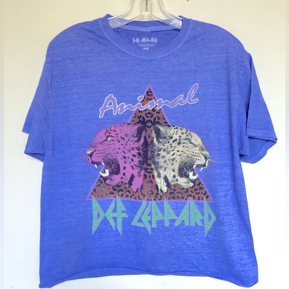 Def Leppard Animal Cropped T Shirt - Picture 1 of 4